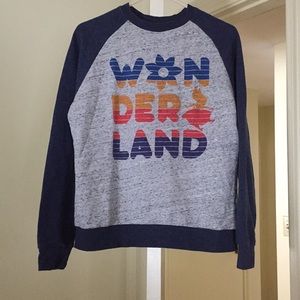 Wonderland pull over sweat shirt